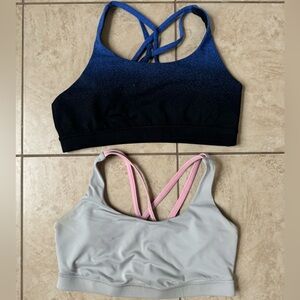 Pair of Lululemon Medium Support Strappy Sports Bras